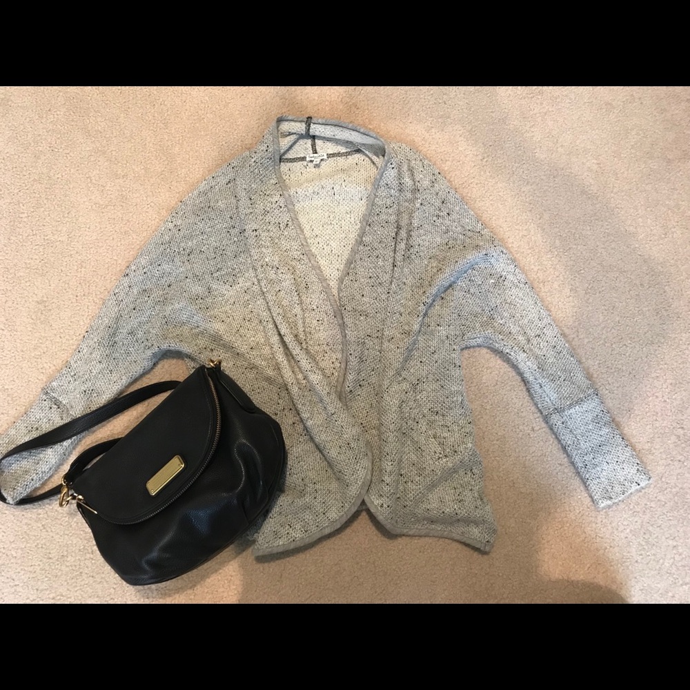 Splendid Gray Knit Cardigan Sweater